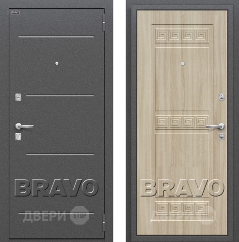 Входная металлическая Дверь Bravo Оптим Трио в Звенигород