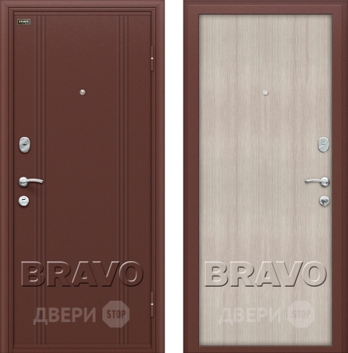 Входная металлическая Дверь Bravo Оптим Door Out 201 Капучино в Звенигород