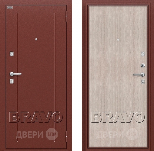 Входная металлическая Дверь Bravo Оптим Норма Cappuccino Veralinga в Звенигород