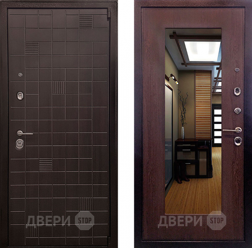 Дверь Ратибор Силуэт зеркало 3К Венге капучино в Звенигород