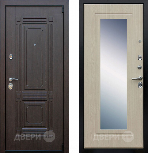 Дверь АСД Викинг с зеркалом Белёный  дуб в Звенигород
