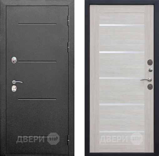 Входная металлическая Дверь Isoterma Серебро/Лиственница беж в Звенигород