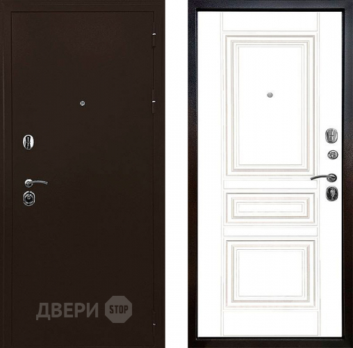 Входная металлическая Дверь Ратибор Рим 3К Белый матовый в Звенигород