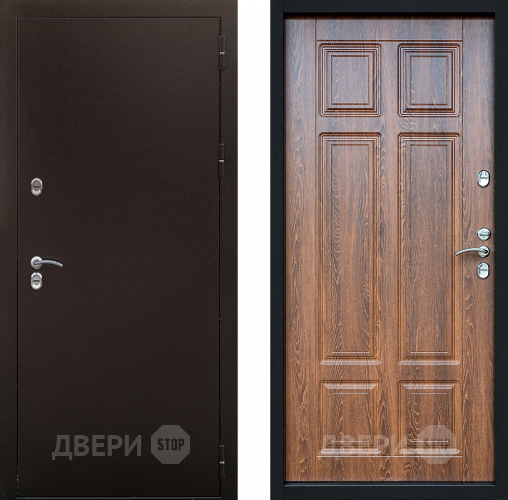 Входная металлическая Дверь Сибирь Термо Дуб филадельфия коньяк в Звенигород
