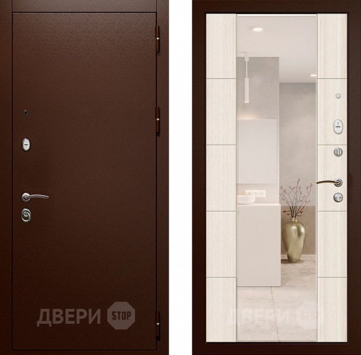 Входная металлическая Дверь с зеркалом Райтвер Президент  в Звенигород