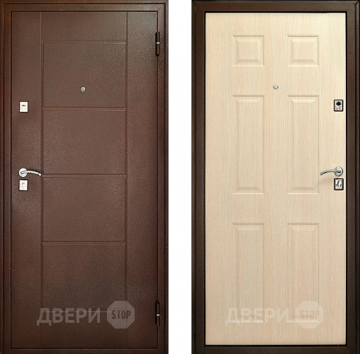 Входная металлическая Дверь Форпост Модель 73 Беленый дуб в Звенигород