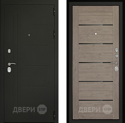 Входная металлическая Дверь (Дверной Континент) Сити - С3К Лиственница серая в Звенигород