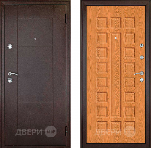 Входная металлическая Дверь Форпост Квадро Дуб золотой в Звенигород