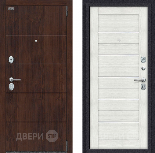 Входная металлическая Дверь Bravo Оптим Прайм Bianco Veralinga в Звенигород