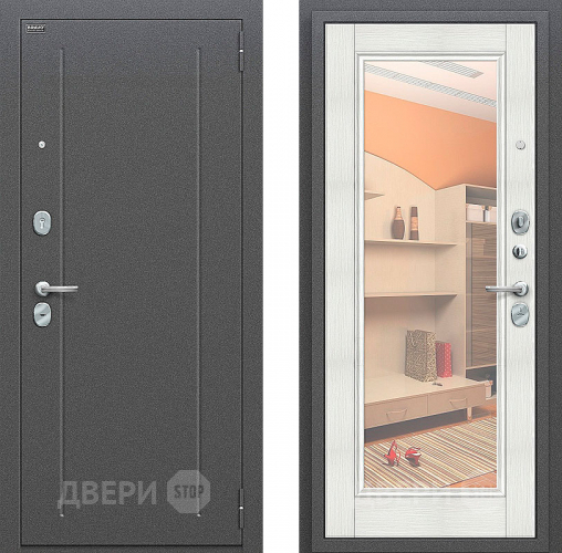 Входная металлическая Дверь Bravo Оптим Флэш Bianco Veralinga в Звенигород