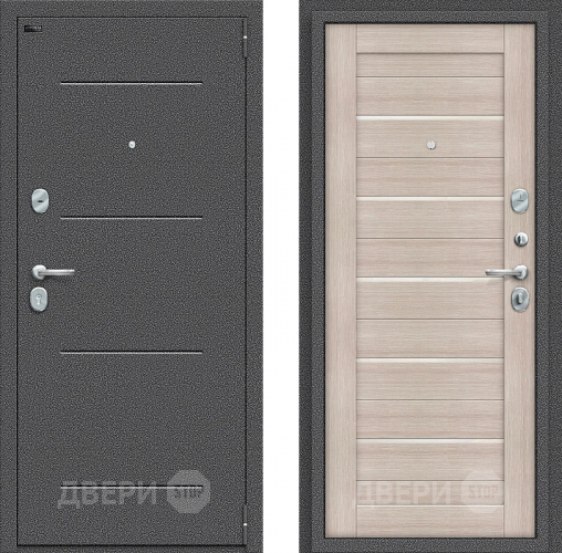 Входная металлическая Дверь Bravo Порта S-2 104/П22 Cappuccino Veralinga в Звенигород