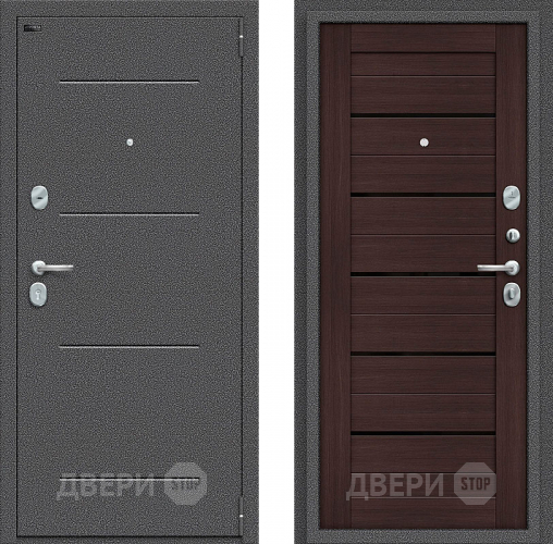 Входная металлическая Дверь Bravo Порта S-2 104/П22 Wenge Veralinga в Звенигород