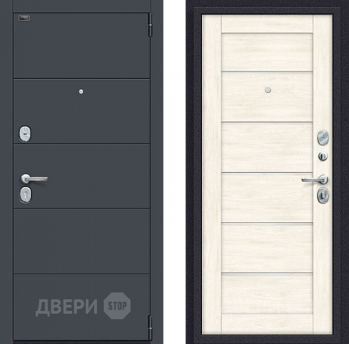 Входная металлическая Дверь Bravo Порта S-3 4/Л22 Nordic Oak в Звенигород