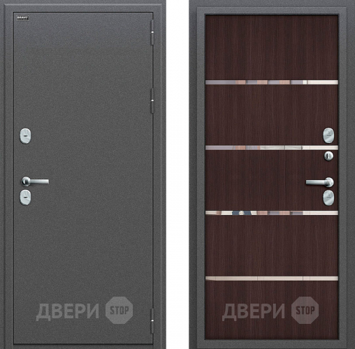 Входная металлическая Дверь Bravo Оптим Термо 204 Wenge Veralinga в Звенигород