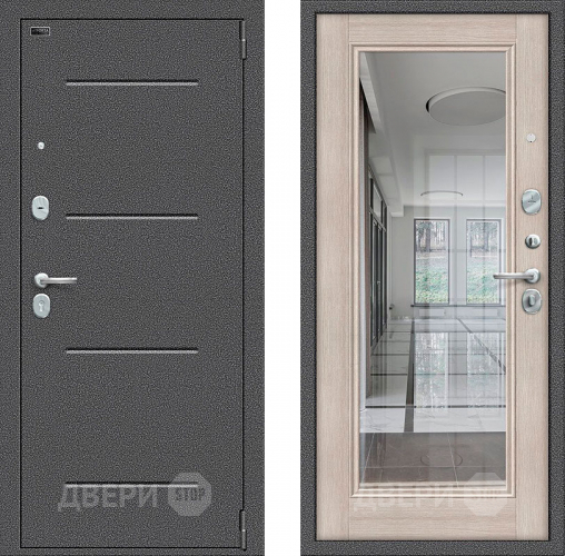 Дверь Bravo Porta S-2 104/П61 с зеркалом Капучино в Звенигород
