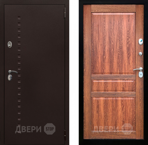 Входная металлическая Дверь Престиж Термо Классик Дуб коньяк в Звенигород