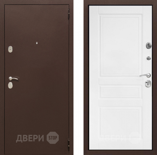 Входная металлическая Дверь Престиж Трио Белый матовый в Звенигород