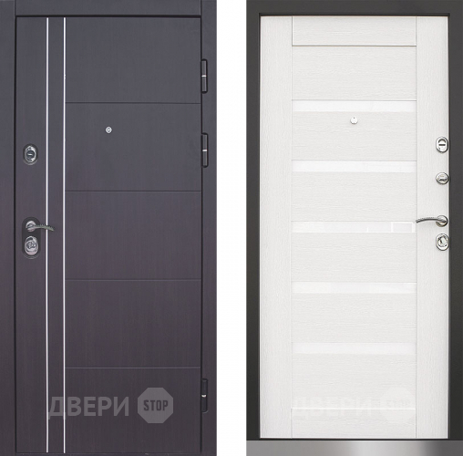 Дверь Техно 01 винорит венге/лиственница белая в Звенигород