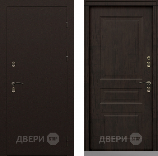 Входная металлическая Дверь Сибирь Термо-Стандарт тиковое дерево в Звенигород