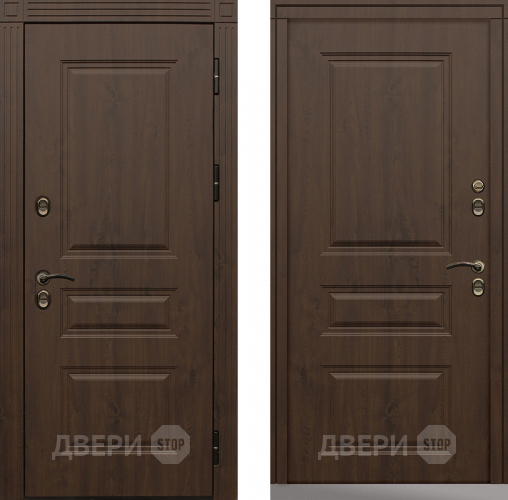 Дверь Сибирь Термо-Премиум темный дуб в Звенигород