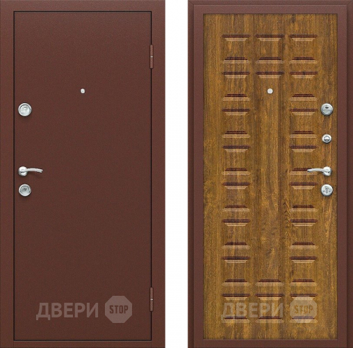 Входная металлическая Дверь СТОП ЭКО-2 Дуб Золотистый в Звенигород