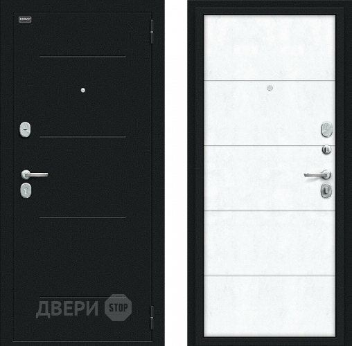 Входная металлическая Дверь Bravo Граффити-1 Букле черное/Snow Art в Звенигород