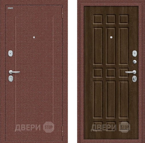 Дверь Bravo Любо Мини Антик медный/Dark Barnwood в Звенигород