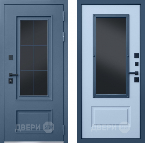 Входная металлическая Дверь АСД Терморазрыв Эльбрус с окном и английской решеткой в Звенигород