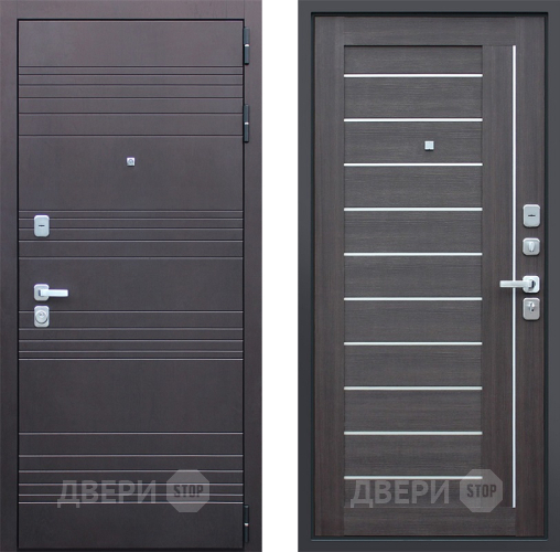 Входная металлическая Дверь АСД Дуэт Орех рифленый в Звенигород