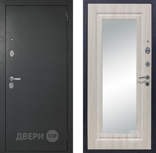 Входная металлическая Дверь Сударь 510 Зеркало Титан в Звенигород
