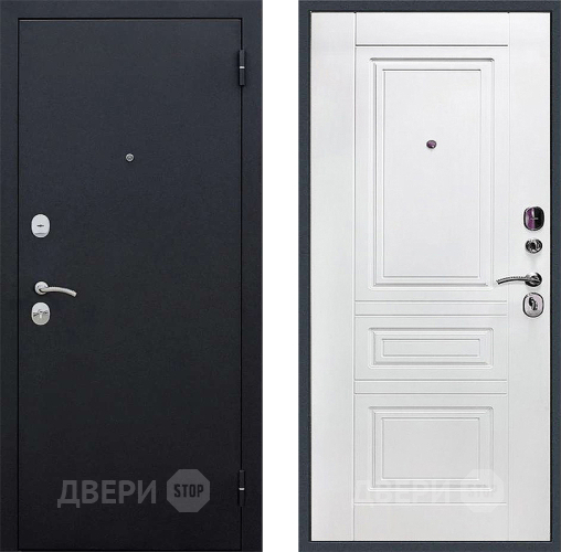 Дверь Локо 3к антик серебро/ белое дерево в Звенигород