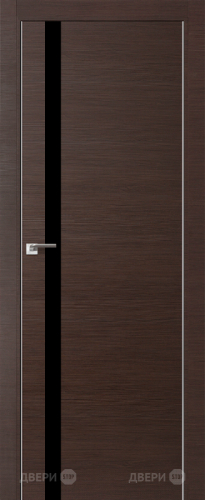 Межкомнатная дверь ProfilDoors 6Z венге кроскут (черный лак) в Звенигород