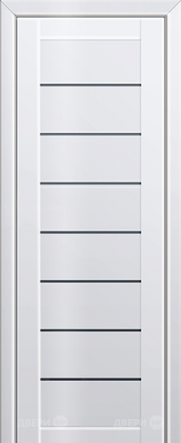 Межкомнатная дверь ProfilDoors 71L белый люкс (графит) в Звенигород