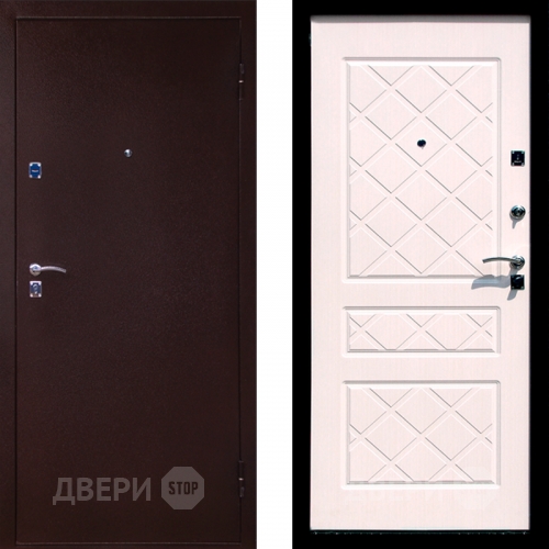 Входная металлическая Дверь СТОП ЭКО Беленый дуб в Звенигород