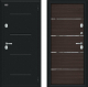 Входная металлическая Дверь Bravo Thermo Лайн Букле черное/Wenge Veralinga в Звенигород