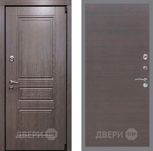 Входная металлическая Дверь Рекс (REX) Пренмиум-S GL венге поперечный в Звенигород