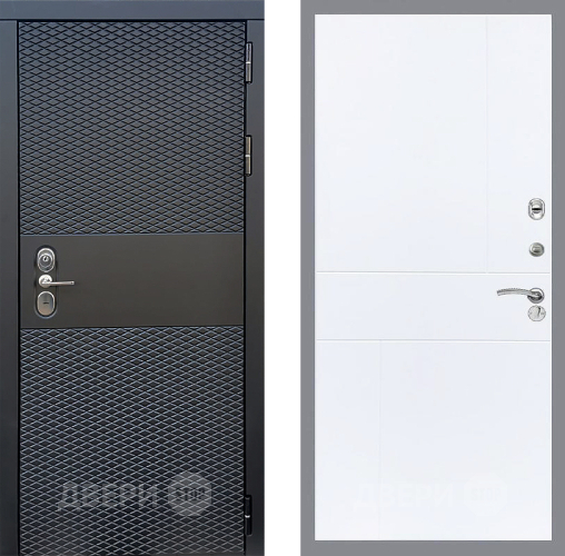 Входная металлическая Дверь Стоп БЛЭК CISA ФЛ-290 Силк Сноу в Звенигород