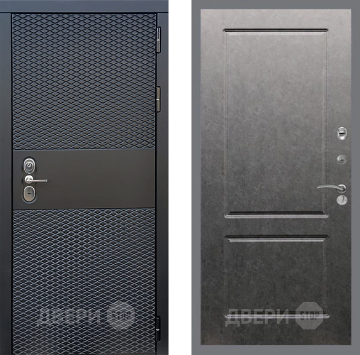 Дверь Стоп БЛЭК CISA ФЛ-117 Штукатурка графит в Звенигород