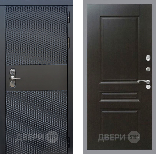 Входная металлическая Дверь Стоп БЛЭК CISA ФЛ-243 Венге в Звенигород