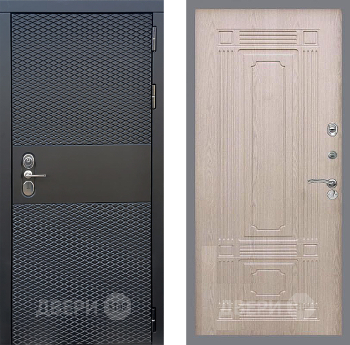 Входная металлическая Дверь Стоп БЛЭК CISA ФЛ-2 Беленый дуб в Звенигород