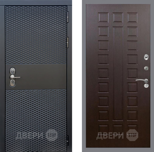 Входная металлическая Дверь Стоп БЛЭК CISA ФЛ-183 Венге в Звенигород