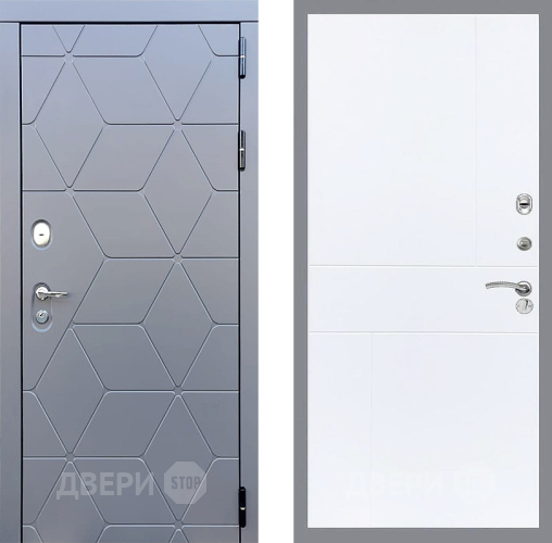 Дверь Стоп КОСМО ФЛ-290 Силк Сноу в Звенигород