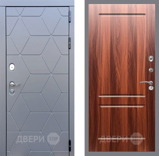Входная металлическая Дверь Стоп КОСМО ФЛ-117 Итальянский орех в Звенигород