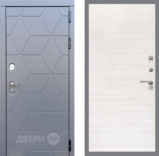 Входная металлическая Дверь Стоп КОСМО Гладкая Акация светлая в Звенигород