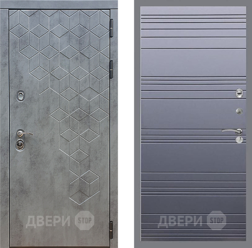 Дверь Стоп БЕТОН Лайн Силк титан в Звенигород