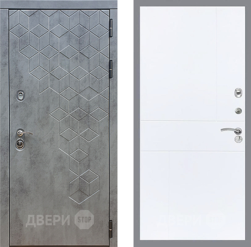 Дверь Стоп БЕТОН ФЛ-290 Силк Сноу в Звенигород