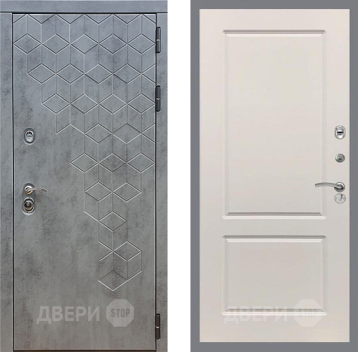 Входная металлическая Дверь Стоп БЕТОН ФЛ-117 Шампань в Звенигород