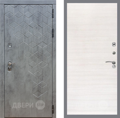 Дверь Стоп БЕТОН Гладкая Акация светлая в Звенигород