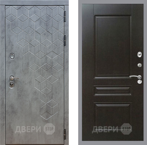 Дверь Стоп БЕТОН ФЛ-243 Венге в Звенигород