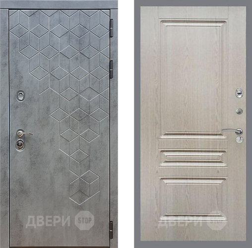 Дверь Стоп БЕТОН ФЛ-243 Беленый дуб в Звенигород